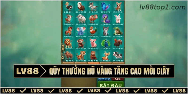 Qũy thưởng hũ vàng tăng cao mỗi giây